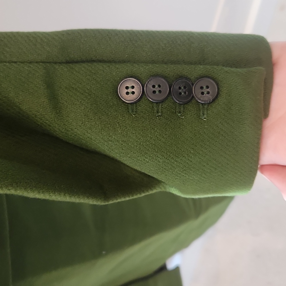 Thakoon Green Single Breasted Wool Coat NWT - Picture 6 of 13